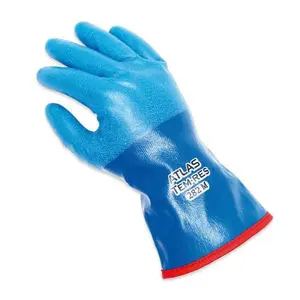 Showa Atlas 282 Tem-Res Insulated Glove - Breathable Liquid-Proof Polyurethane Coating & Insulated Acrylic Liner for Cold Applications