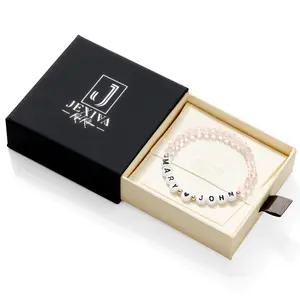 Handmade Crystal Bead Stretch Bracelet/Anklet | Fully Customized / Personalized | Custom Name, Size, and Color | Unisex for Adults & Kids
