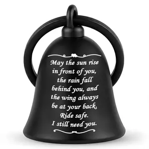 Guardian Bell | Ride Safe Motorcycle Bell Gift | May the Sun Rise Quote for Bikers