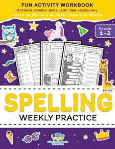 Spelling Weekly Practice for 1st 2nd Grade: Learn to Write and Spell Essential Words Ages 6-8 Kindergarten Workbook, 1st Grade Workbook and 2nd ... Re -- Scholastic Panda Education - Paperback