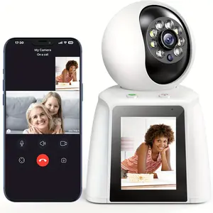 [SummerVibes] 2K Indoor Security Camera, Pet/Baby Camera with 360° Auto Tracking, Two-Way Audio Night Vision, AI Motion Detection Siren, Phone App Remote Monitoring