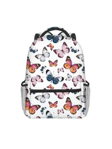 butterfly pattern all over print backpack