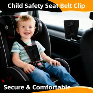 Car Child Safety Seat Accessories Fastener, Portable Lock Buckle Adjuster, Baby Safety Belt Chest Clip, Vehicle Safety Harness
