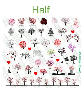 Love Tree Water Slide Nail Decals
