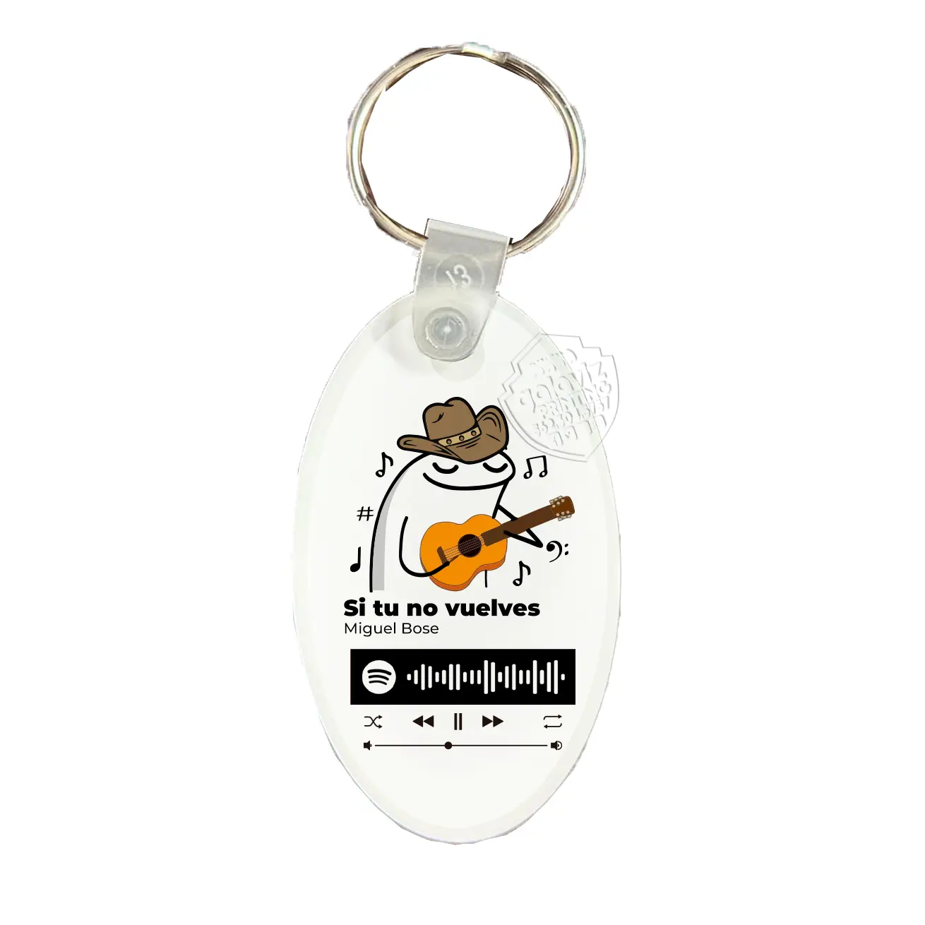 spotify code2 Keychain Oval UN5917