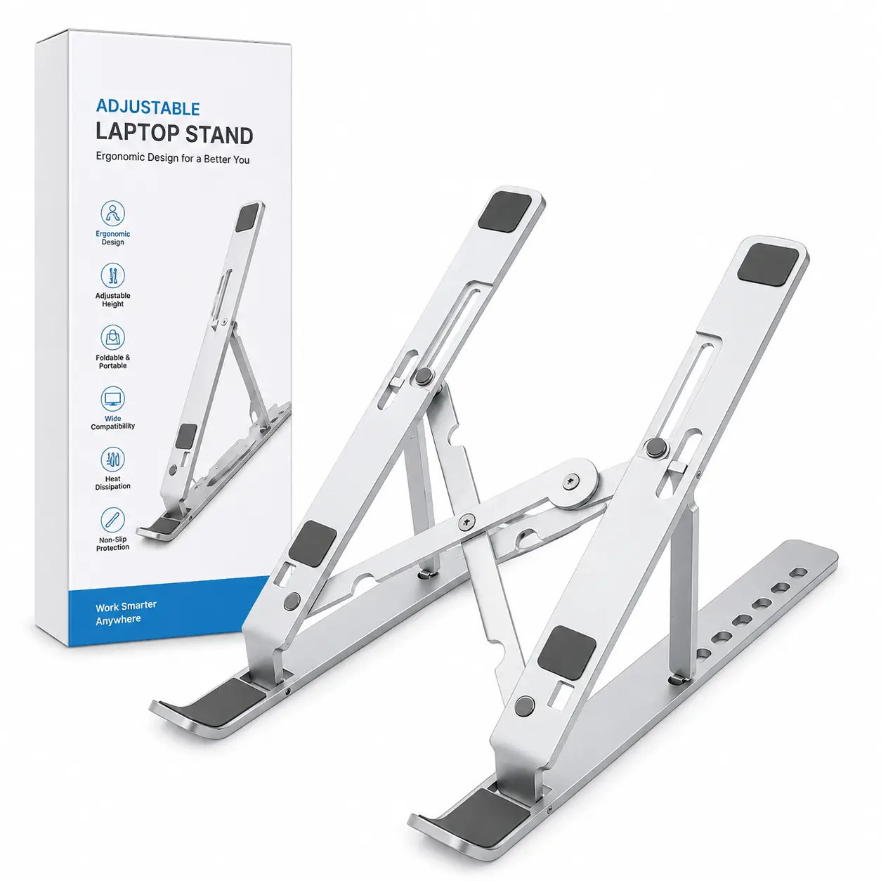 MacBook Laptop Holder, Adjustable Ergonomic Computer Stand for Desk (Computers & Office Equipment Accessory)