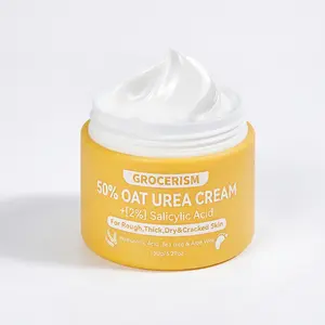Grocerism 50% Urea Cream with Oat Extract for Sensitive Skin | Foot & Hand Cream with 2% Salicylic Acid, Hyaluronic Acid, Tea Tree & Aloe Vera，for Deep Hydration, Callus Removal, Beneficial for Cracked Heels and Hands 5.29 oz#TikTokShopHolidayHaul