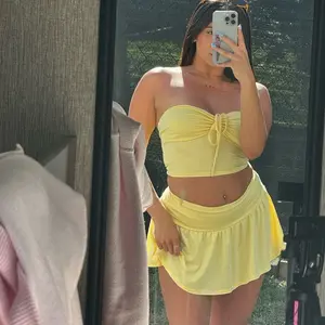 Lovely mini skirt set