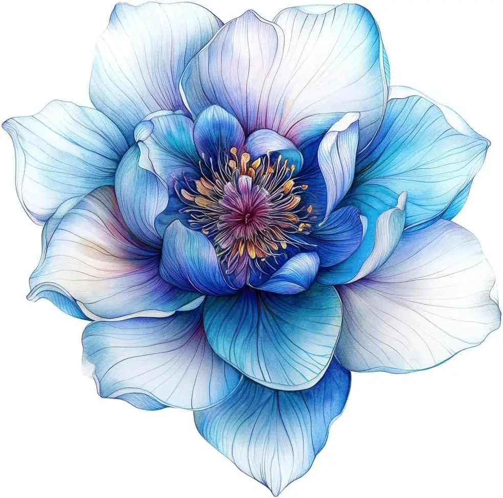 Holographic flower car decal stickers, splendid floral decals, reflective botanical auto stickers, waterproof rainbow-effect car decor, and shiny pastel prism vehicle decals.