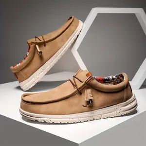 Men's Slip On Loafer Shoes, Breathable Lightweight Non-slip Canvas Shoes, Men's Sneakers, Spring And Summer