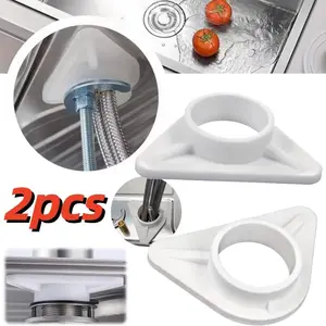 2pcs Faucet Holder Water Tap Fixture Plastic Triangle Bracket Showerhead Triangle Support Plastic Enhanced Base