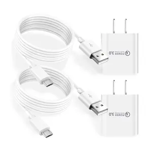 2 Pack 10FT Arlo Camera Charger 9V for Arlo Pro, Pro2, Q/Go, Essential Spotlight XL(1st), Spotlight, Blink,  Cam Pan V3, V2,Cloud,Yi  Camera,Kasa Cam  USB   Cord Replacement