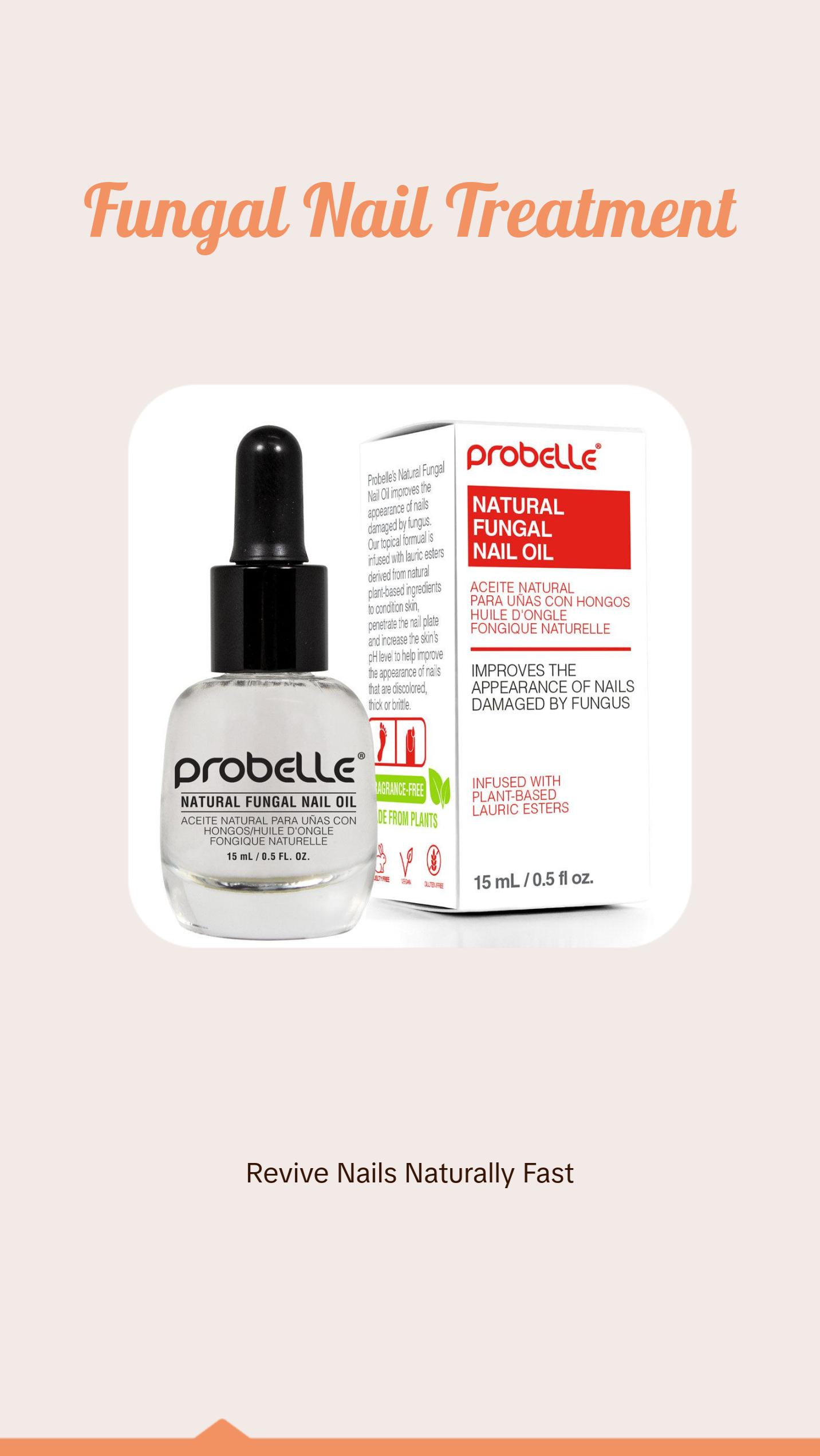 Probelle Clear Nail Treatment Oil, Fungal Care, Restores Natural Nail Color, Reduces Thickness, Relieves Itching, 0.5 Fl Oz Probelle Clear Nail Treatment Oil, Fungal Care, Restores Natural Nail Color, Reduces Thickness, Relieves Itching, 0.5 Fl Oz