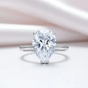 4.50ct Pear-Cut Diamond Option Engagement Ring