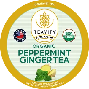 Organic Peppermint Ginger Tea Pods