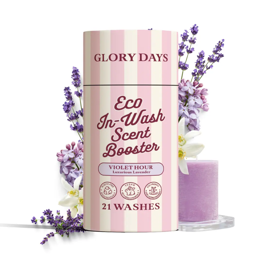 Glory Days In-Wash Scent Booster –| Naturally Derived Scent Booster for Laundry | Plastic-Free Packaging | 21 Washes