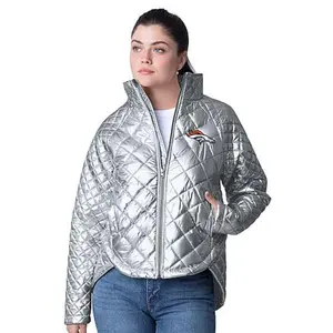 Football Fan Shop Officially Licensed NFL 4Her Team Mascot Metallic Jacket by Glll - Broncos