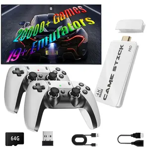 M15 Wireless Retro Game Consoles,19 Classic Emulators,4K HDMI Output,Plug and Play Video Game Stick Built in 20000+Games (64G) ，TV Retro Video Gaming Console simulator