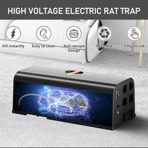 High-Voltage Battery-Operated Electronic Rat & Mouse Trap, Fast Effective Indore Pest Control Tool for Rodent Elimination