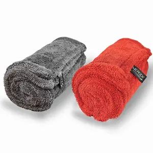 AERIX AUTO CARE Advantage Line 2-in-1 Dual Towel Car Drying System 16x24 Ultra Plush 1000 GSM Japanese Microfiber Scratch-Free Streak-Free Quick Absorb Towels for Paint, Glass, Ceramic Coatings, PPF