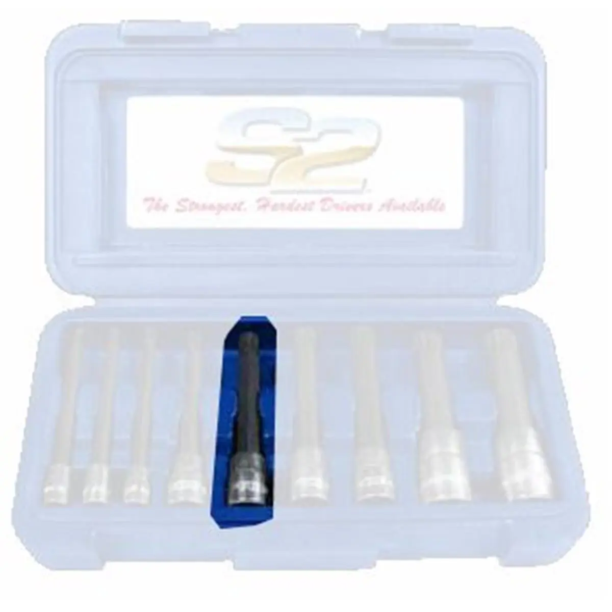 Vim 10mm Triple Square Spline Drive Bit with 3/8 in. Holder, 4 in. Long, Heat-Treated S2 Steel with Chrome Finish and Knurled Grip, Screwdriver Bits Set, 12 Point Tip, Bit + Holder