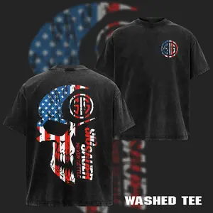 RETRO Sig Sauer American Flag 2 Sided T-Shirt, Unisex Short Sleeve Casual 100% Cotton, Top Menswear, Tactical Gear, Gun Lover Streetwear Crewneck Graphic Tropical