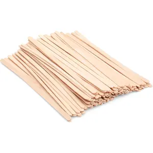 ANTETOK Wooden Coffee Stirrers - Coffee Stir Sticks 7.5 Inch,100Pcs Disposable Birch Wood Coffee/Beverage Stirrers,Swizzle Drink Sticks,Coffee Bar Accessories