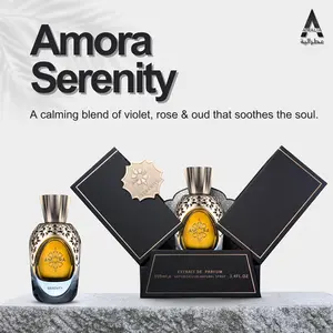 Atralia Amora Serenity Extrait De Parfum 100ml - Calming Blend of Violet Rose & Oud for Peaceful Moments