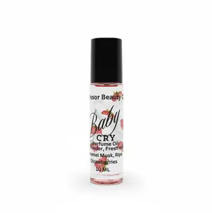 Baby Cry roll on body oil, Natural roll-on Fragrance body oil, 10 ML, great for all skin types, scented truly luxury Vitamin A moisturize oil Caramel Comfort
