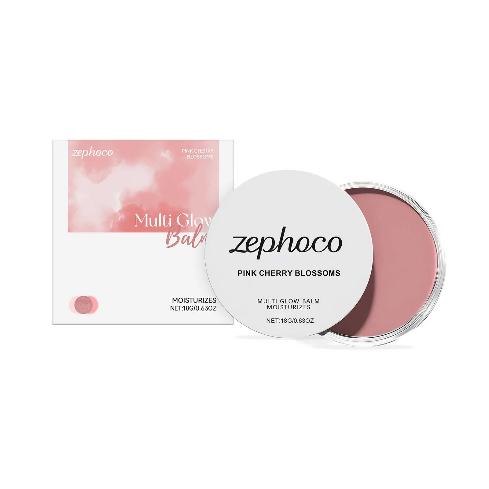 Pink Cherry Blossom Blush Cream Is Portable For Daily Use. It Has A Clear And Natural Luster, Fine And Smooth Texture, And Is Easy To Apply, Makeup, Cosmetic