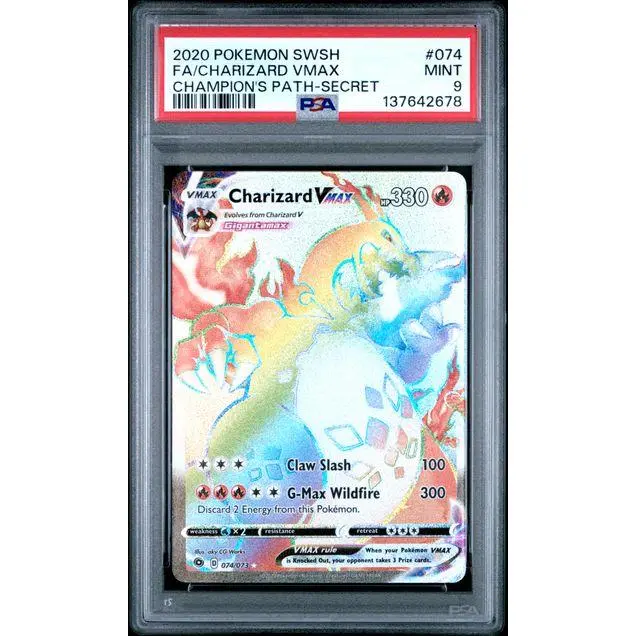 Charizard VMAX (Secret) - [Graded PSA 9] Champion's Path (CHP)