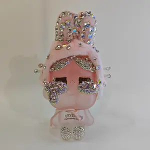 【Diamond-Encrusted】CRYBABY Plush Straw Cup