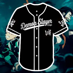 Kamado Demon Slayer Corps Baseball Jersey Baseball Jersey Shirt Summer Shirt Gift For Him Gift For Her Father Gift Mother