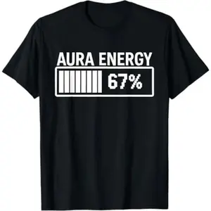 67 Funny Meme T-Shirt - Gen Alpha Slang Aura Energy ,  Short Sleeve Tee, Trendy Internet Humor Top