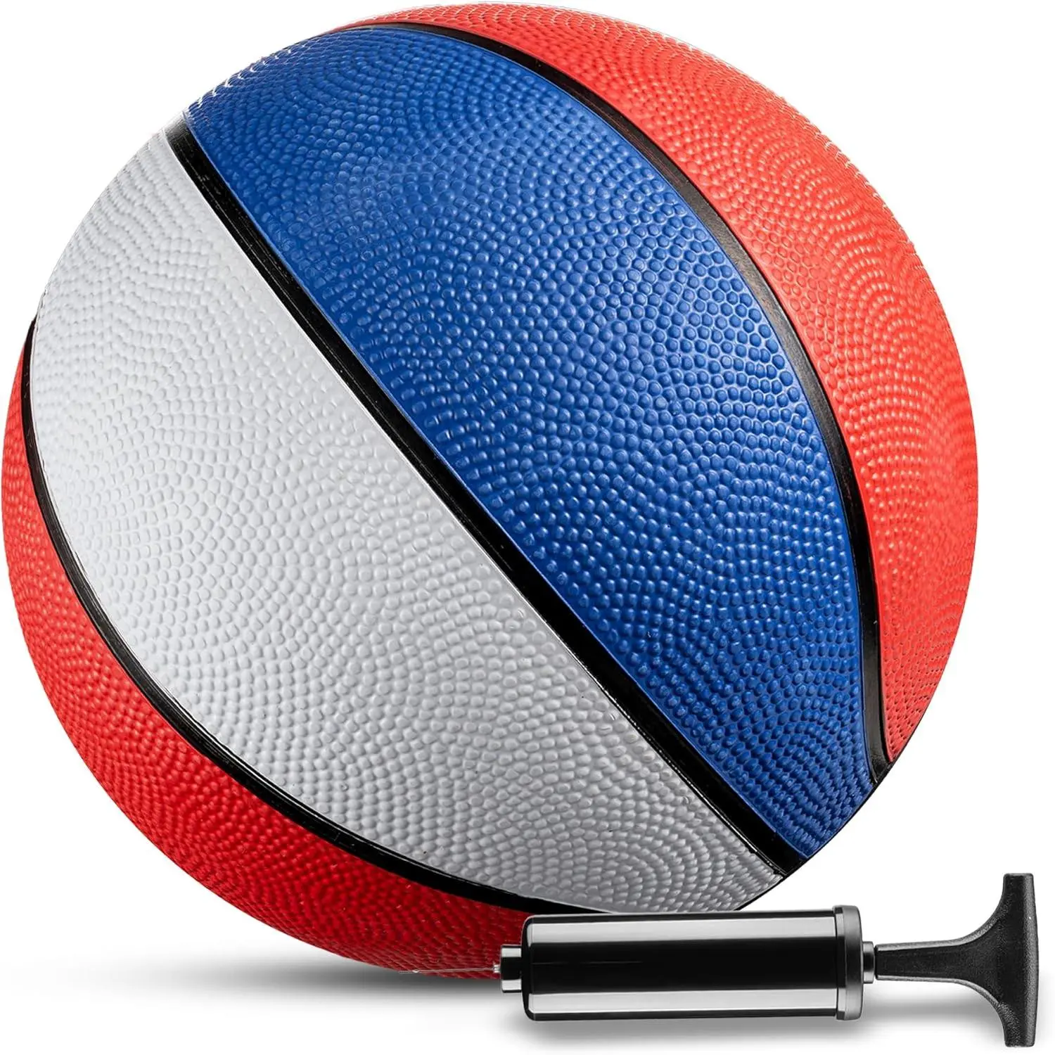 Mini Basketball - 7 Inch, Size 3 - Mini Hoop Outdoor Basketball Set & Indoor, for Small Basketball Hoops & Pool Basketball Parties -  Basketballs Party Favors for  Red White & Blue (1-Pack)