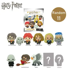 11PCS Harry Potter Mystery Blind Box Bag Clip Officially Licensed 3D Character Series 3 Pendant Keychain Harry Potter and Hermione Ron or Other Characters Random Eleven For Valentine's Day Anniversary Party Gifts Best Friends Family Boyfriend MN-48100