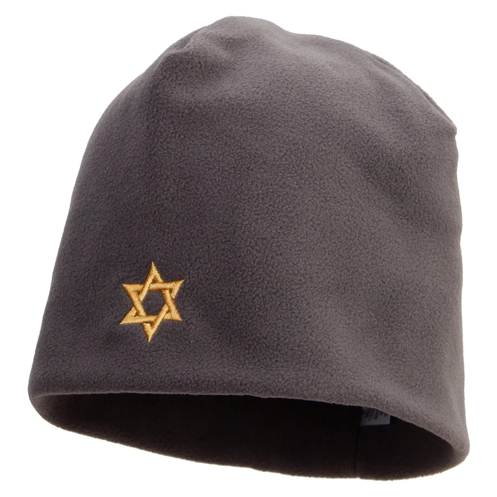 Jewish Star of David Icon Embroidered Big Size Vertical Seam Beanie
