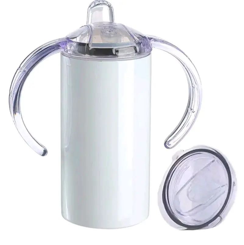 Customize Sippy Bottle with two lids Tumbler