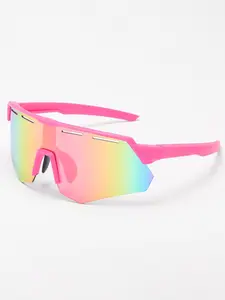 Unisex Ombre Sports Sunglasses, Trendy Anti-UV Cycling Glasses, Biking Sunglasses, Fashionable Sports Eyewear for Fishing Outdoor Activities, Mountain Bike Glasses