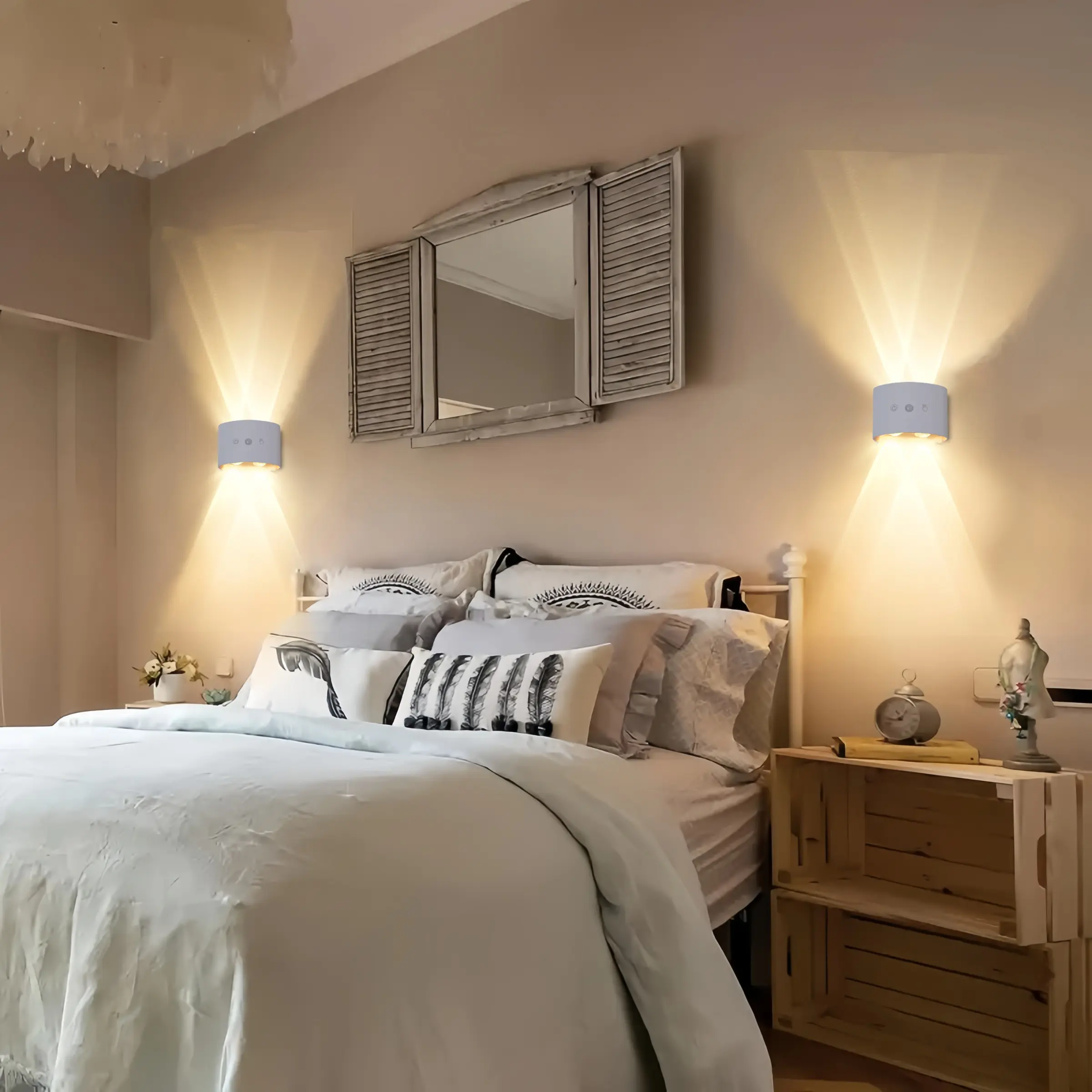 USB Rechargeable LED Wall Light, Motion Sensor Smart RGB Gradual Environment Lamp, Adjustable Indoor Magnetic Table Lamp