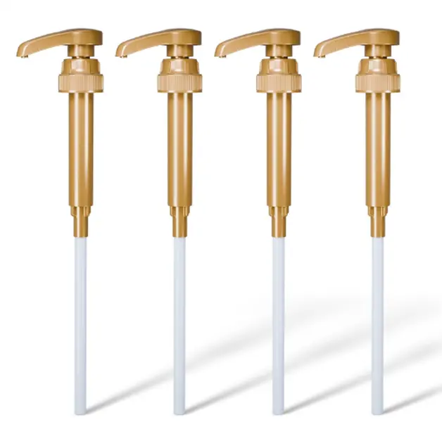 4 Pcs Coffee Syrup Pump Dispenser Syrup Pump Fits Various 25.4 oz Bottles,