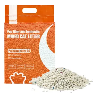 Sumlov Cat Litter - Pea Fiber & Bentonite Mixed Formula with Premium Ratio of 7:3 for Enhanced Performance