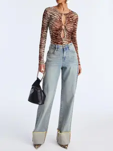 Tall All The While Cuffed Wide Leg Jeans - Vintage Wash