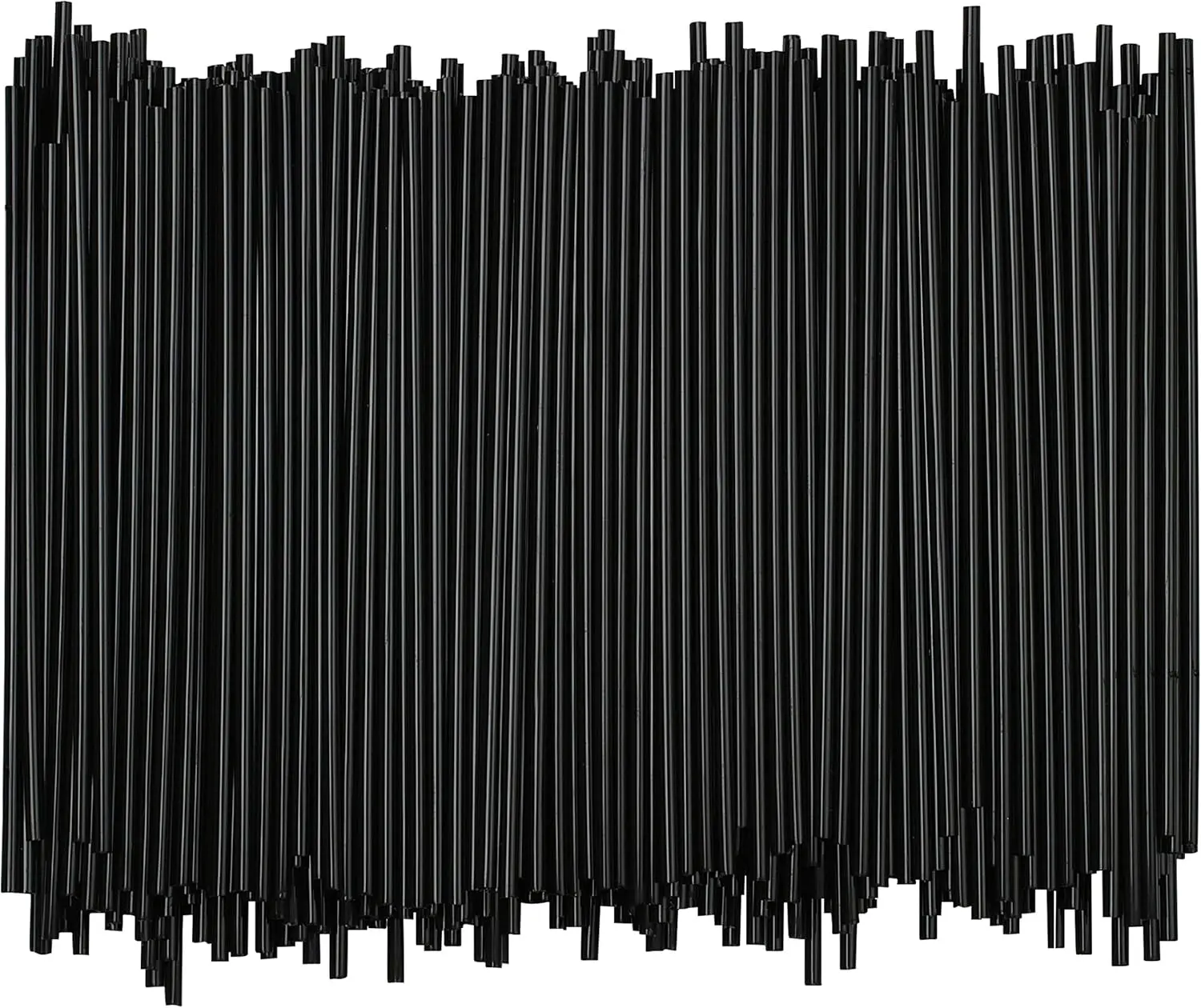 Disposable Plastic Coffee Stirrer Straw - 5 Inch Sip Stir Stick (Black, 1,000 count)