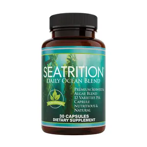 Seatrition Daily Ocean Blend – Natural Thyroid Support with 12 Seaweed & Algae Varieties | Boosts Metabolism, Energy & Immunity | 90 Vegan Capsules