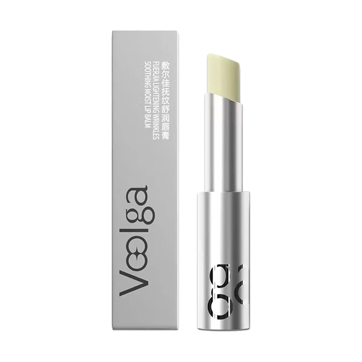 Voolga Silver Tube Lip Balm - Anti-Wrinkle, Plumping, Hydrating, Matte Finish, 2.8g