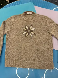 Brunello Cucinelli for Bergdorf Goodman 100% Cashmere Snowflake Sweater (50)