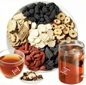 Kidney tea formula Ginseng Five Treasure TeaCombination Scented Tea  Five Treasure Tea RedDate Wolfberry Tea Men's Tea Health TeaMulberry Herbal Formula Health Tea WB Beverage