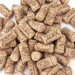 100 Pack #8   Corks, 7/8" x 1 3/4"  Straight Cork,  Stopper for Corking  Making Art Projects