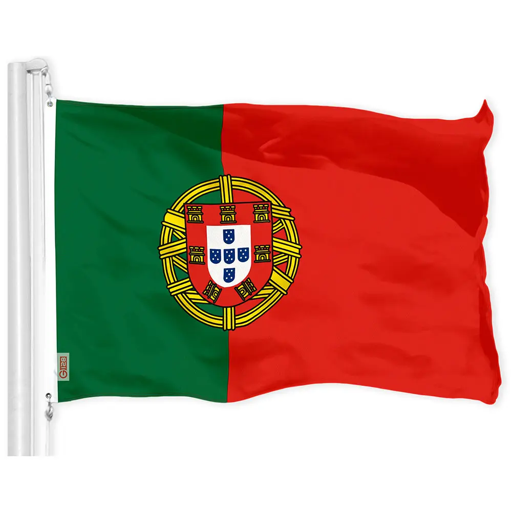 Portugal (Portuguese) Flag 150D Printed Polyester 3x5 Ft Portugal (Portuguese) Flag 150D Printed Polyester 3x5 Ft
